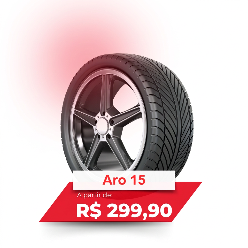 Pneu Importado aro 15 — R$ 299,90