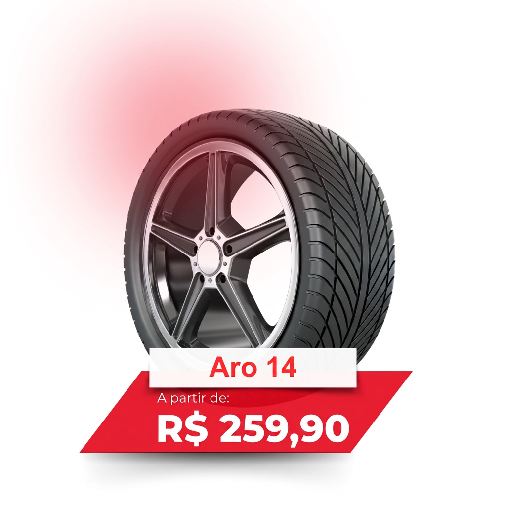 Pneu Importado aro 14 — R$ 259,90